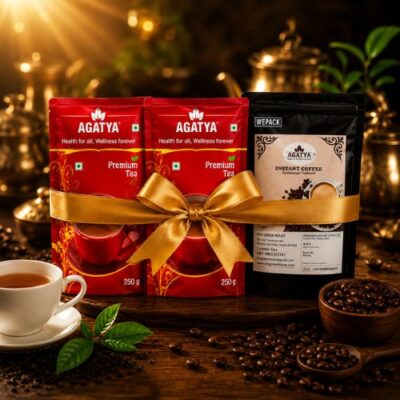 Combo pack  2 premium tea 250g (pack of 2) and instant coffee strong 200g