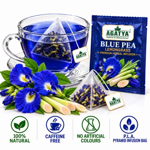 Blue tea/Butterfly pea Flower infusion - 25 Tea Bags - Image 2